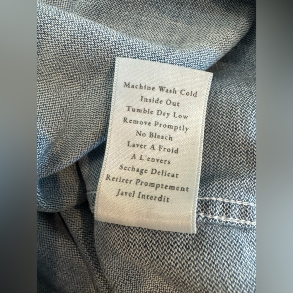 Frank & Eileen Blue Denim Maxi Shirt Dress - Picture 11 of 15